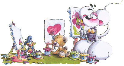 a fond dans la peinture!!